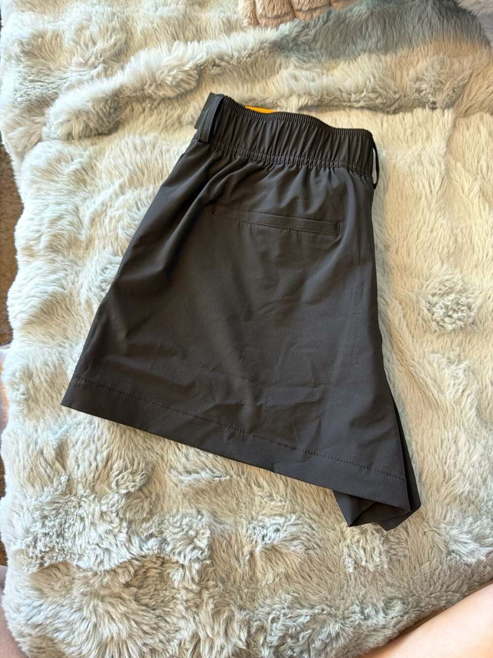 Avia Womens Black Pleated Performance Shorts Size M 8-10 Athletic Workout